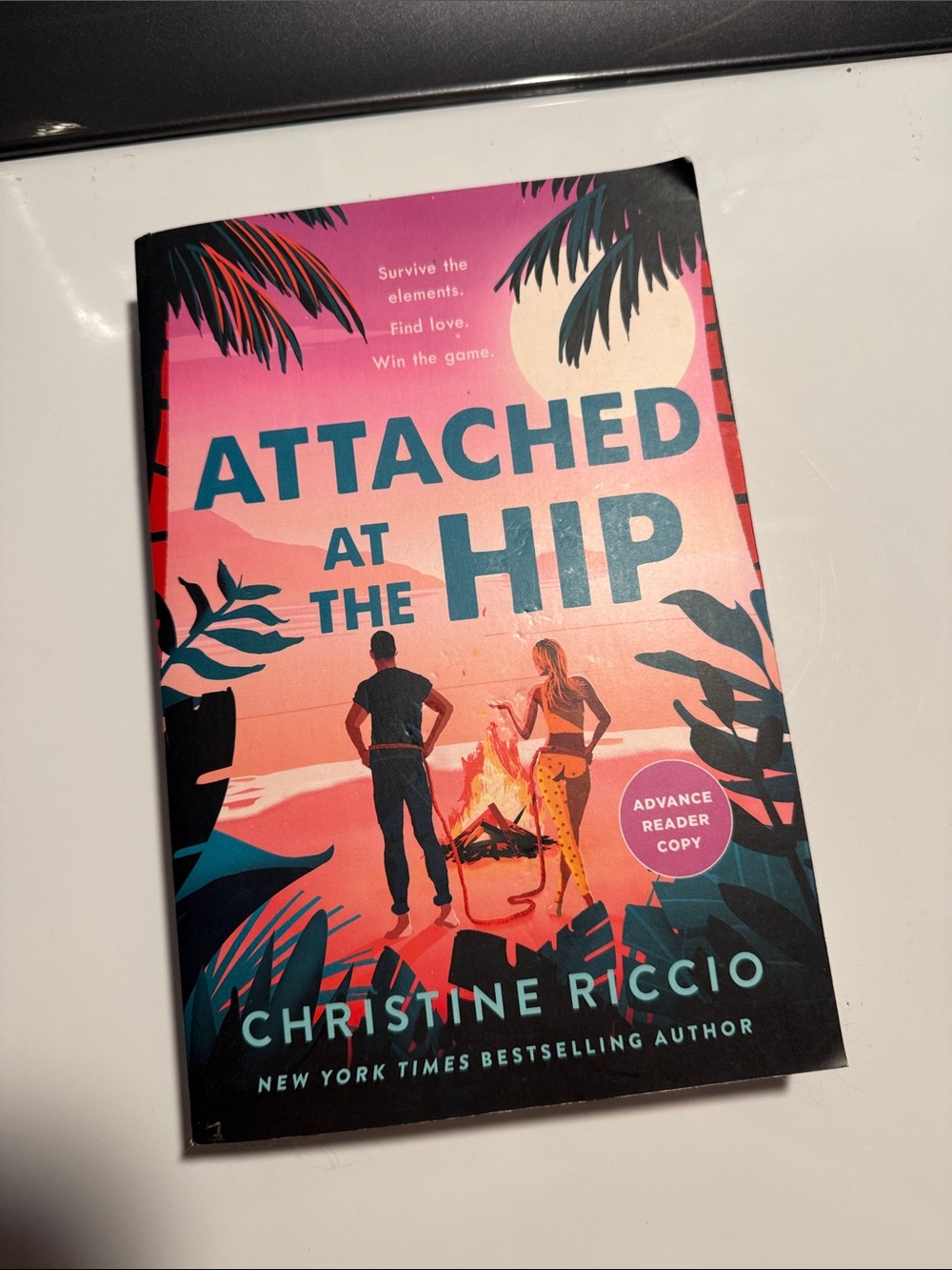 Attached at the Hip by Christine Riccio - Pink & Teal Paperback